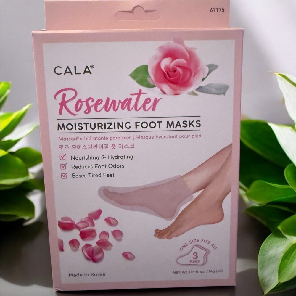 New Cala rose water moisturizing foot masks